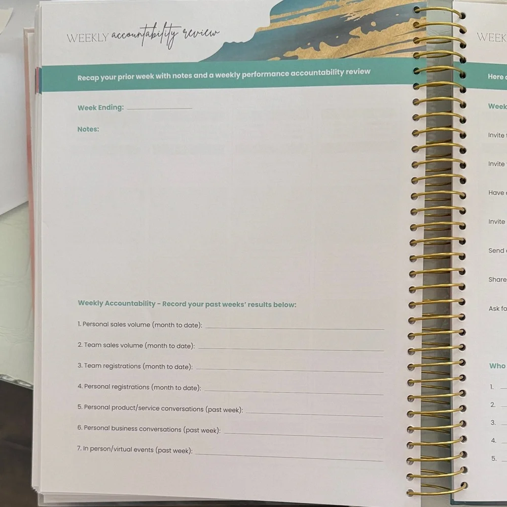 90 Day Habits - 12 month Planner for Network Marketers + Direct Sales